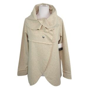 Stylish Beige Wrap Jacket